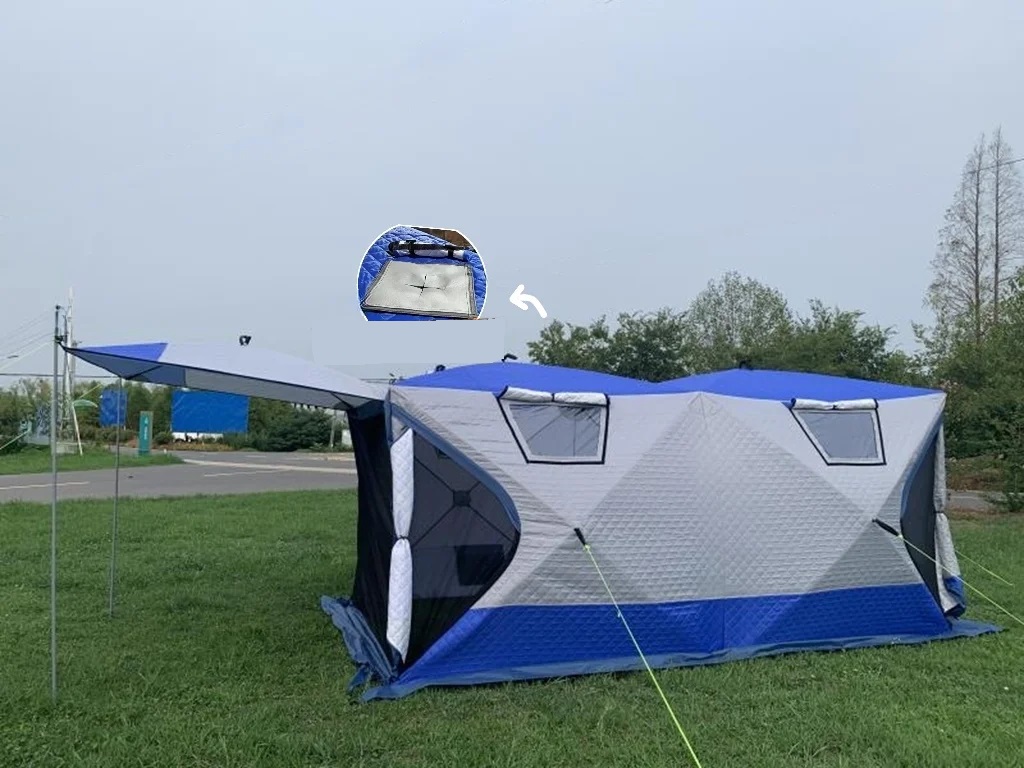 SL-CT-2023060125 /2023 Ice fishing tent hot sale pop up large space ice fishing bivvy tent